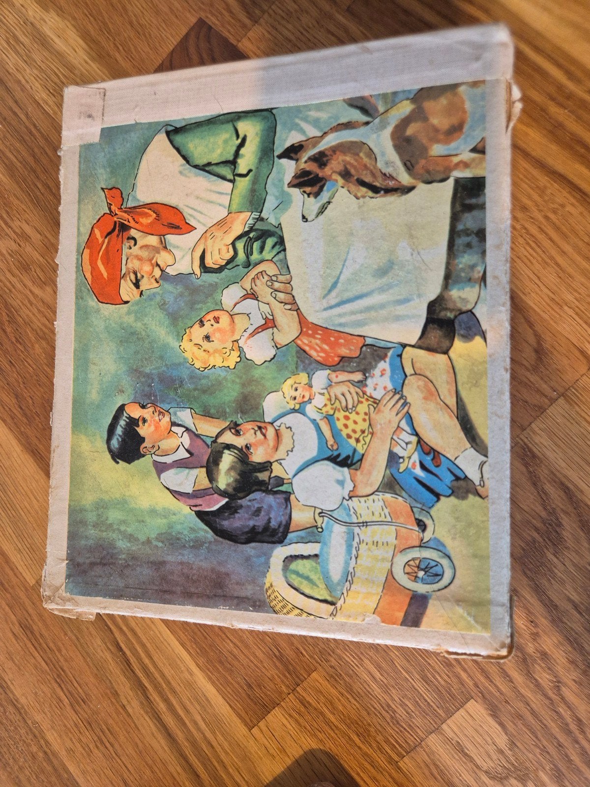 Antieke Blokkenpuzzel met 20 Blokken vintage speelgoed, Ophalen of Verzenden