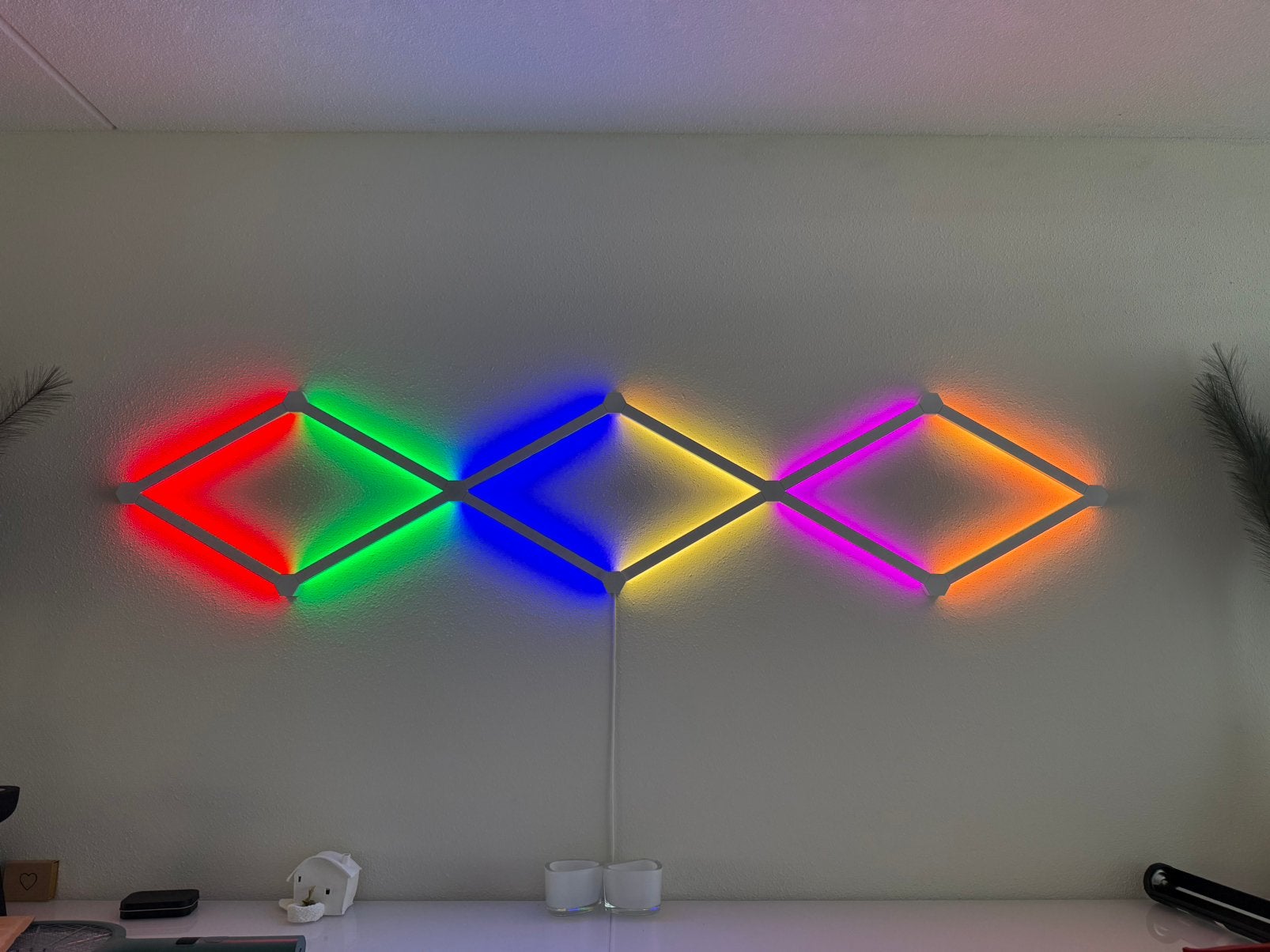 NanoLeaf Lines (60 degrees) - 12 stuks, Huis en Inrichting, Verzenden, Zo goed als nieuw