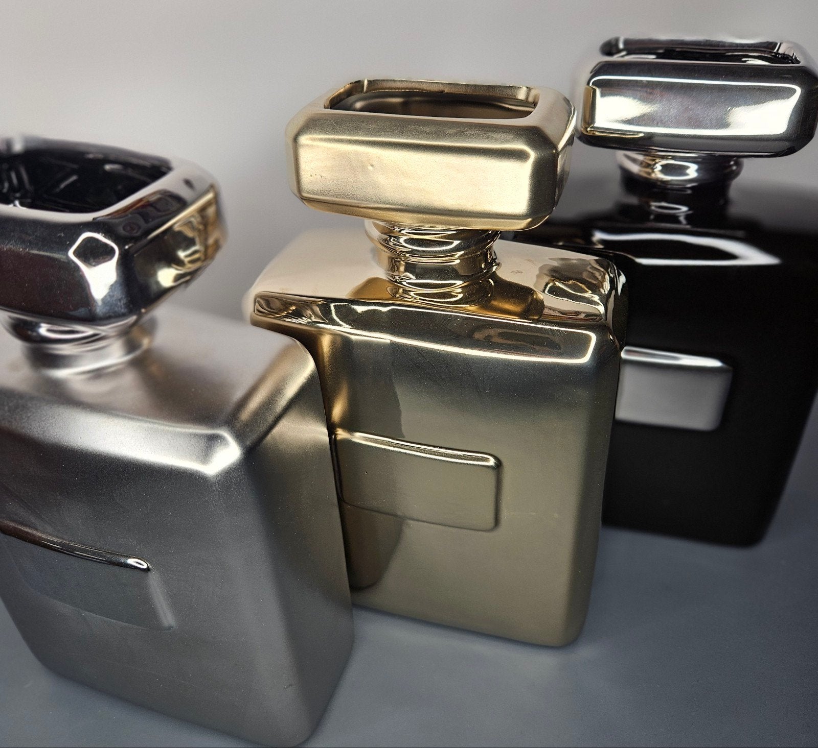 Vaas "Parfum"  3mod. H.22cm, Gilde Handwerk, Dingdener straat 199 Gilde-platz, Meerkleurig, Export@Gildehandwerk.com