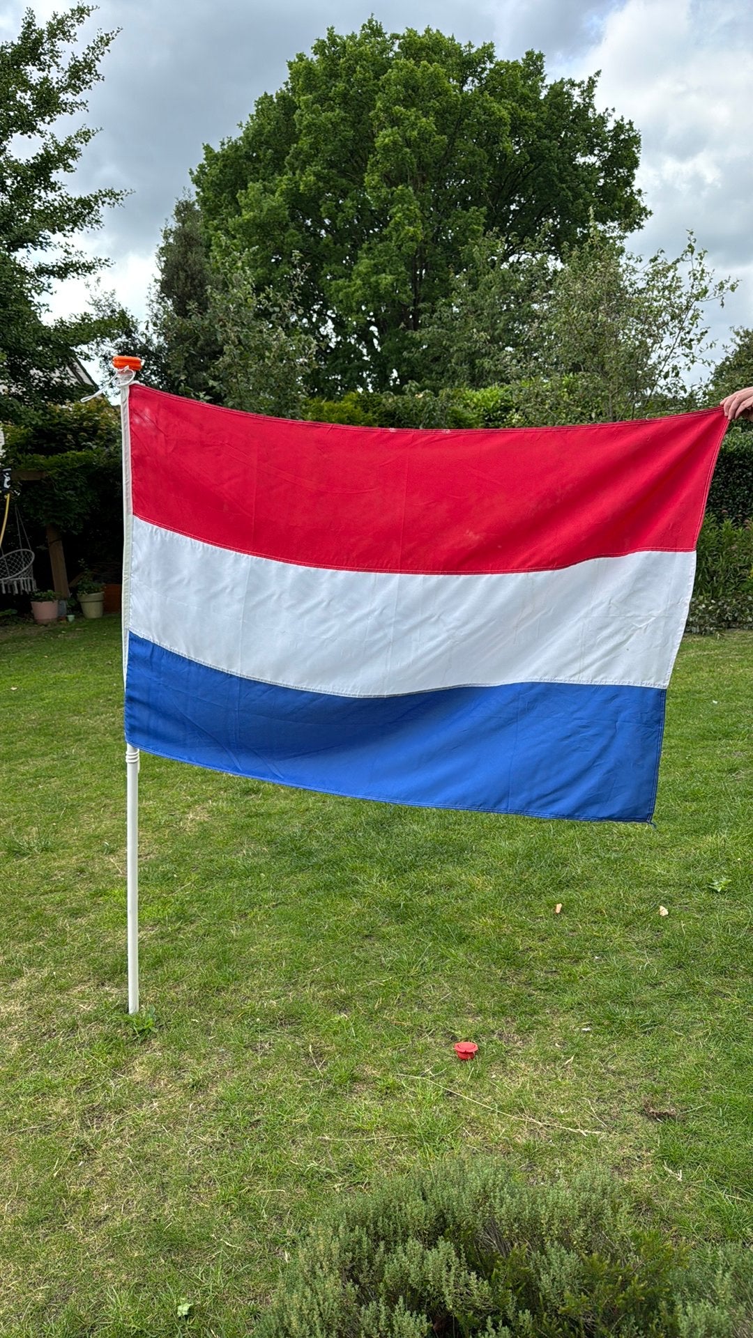 Vlag met vlaggenstok, Diversen, Vlaggen en Wimpels, Ophalen