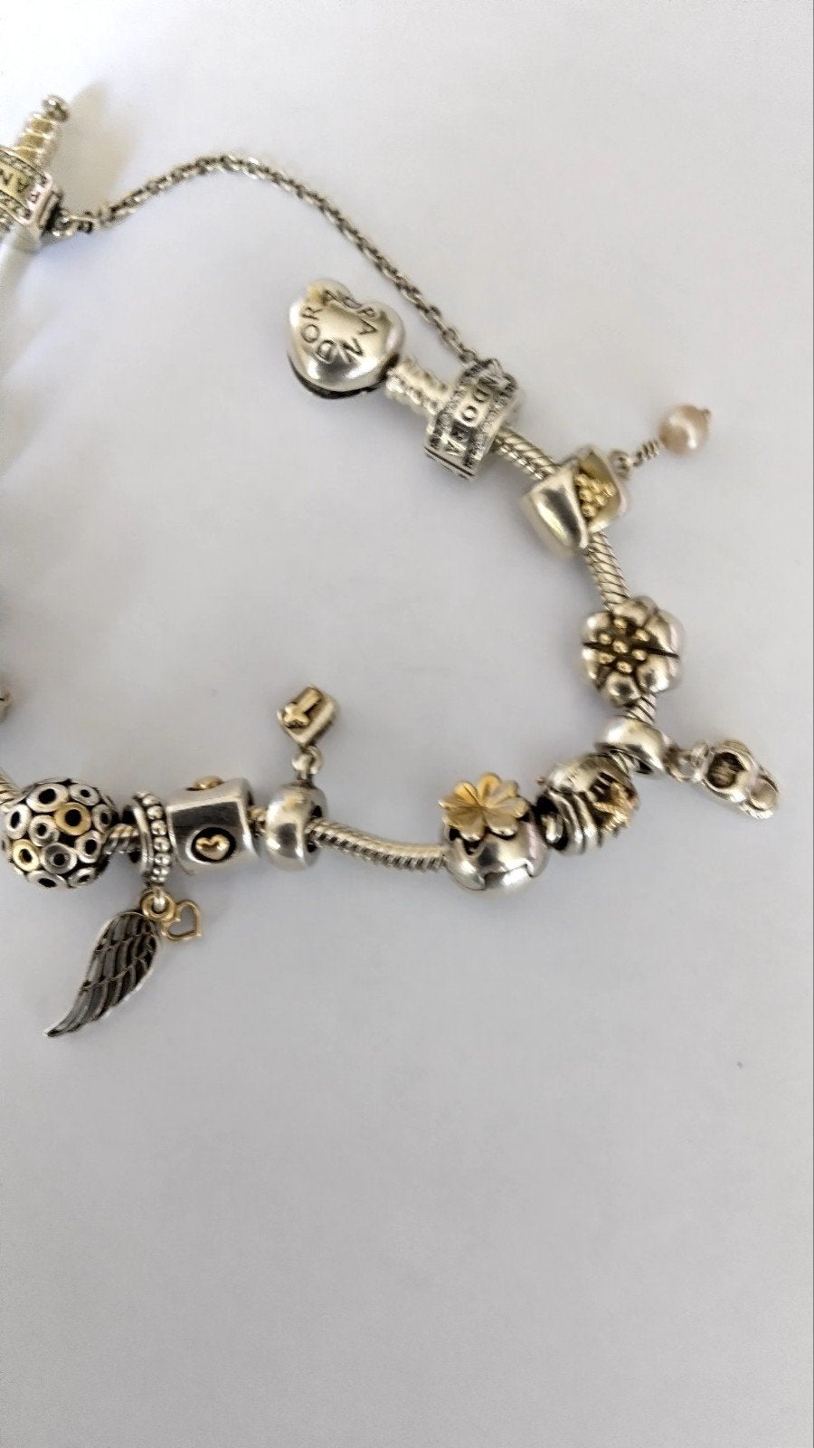 Originele Pandora armband zie foto,s, Ophalen of Verzenden, Zo goed als nieuw, Goud, Goud