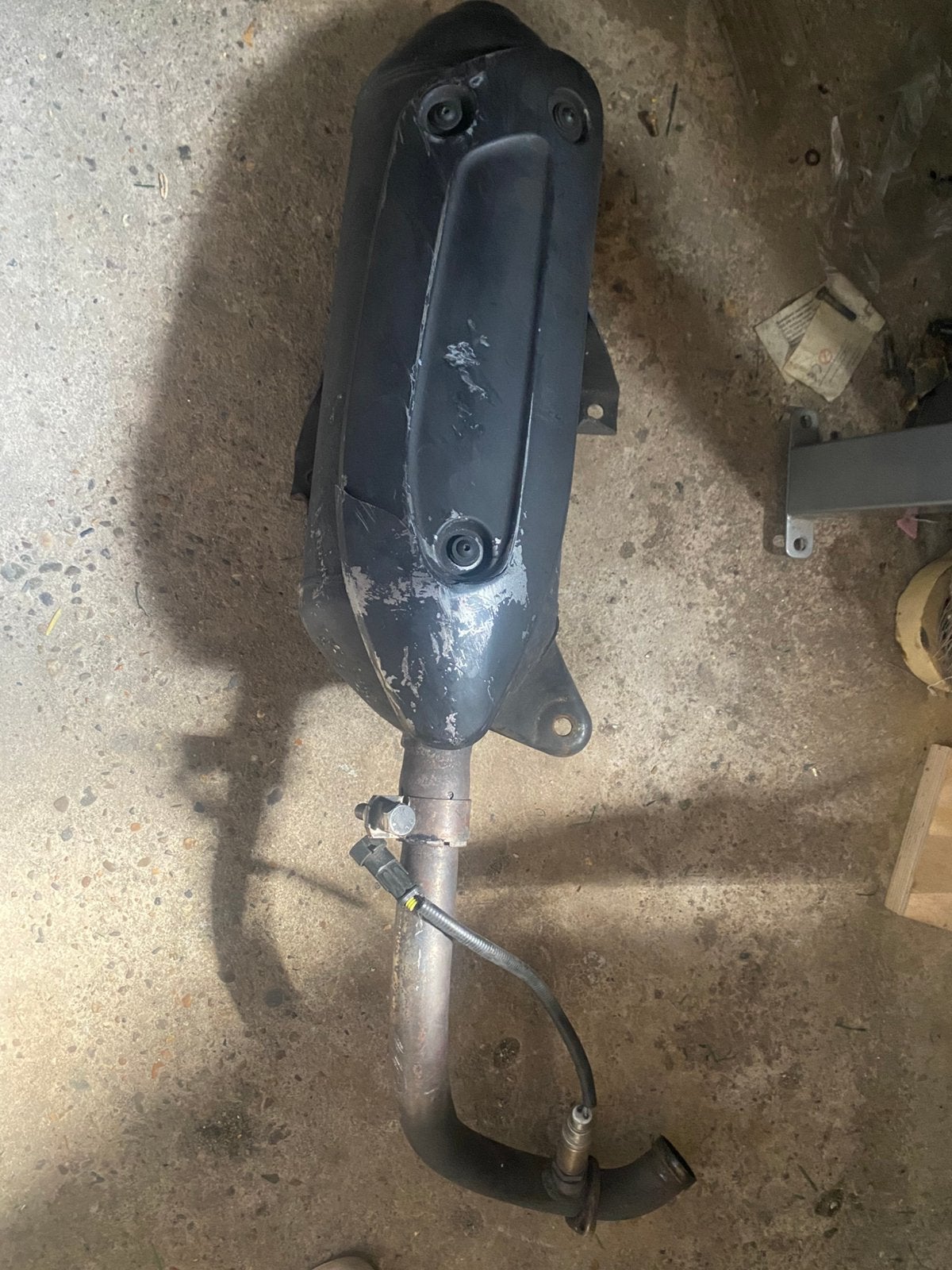 Uitlaat aprilia sportcity 300cc, Ophalen
