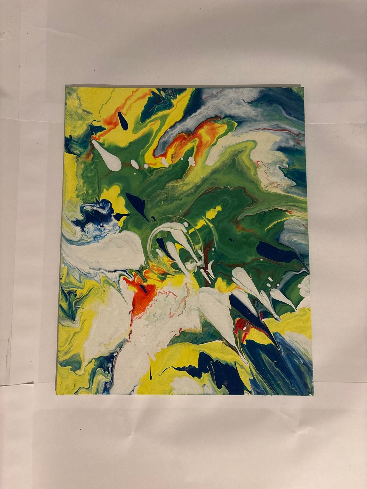 Abstract Schilderij: Levendige Kleurenpracht, Ophalen of Verzenden