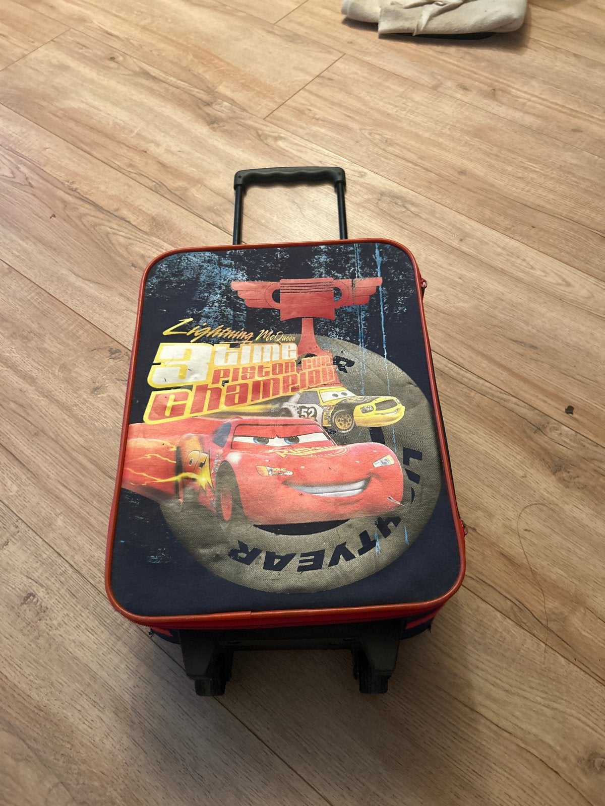 Cars Disney Lightning McQueen reiskoffertje, Ophalen, Gebruikt, 20 tot 30 cm, Blauw