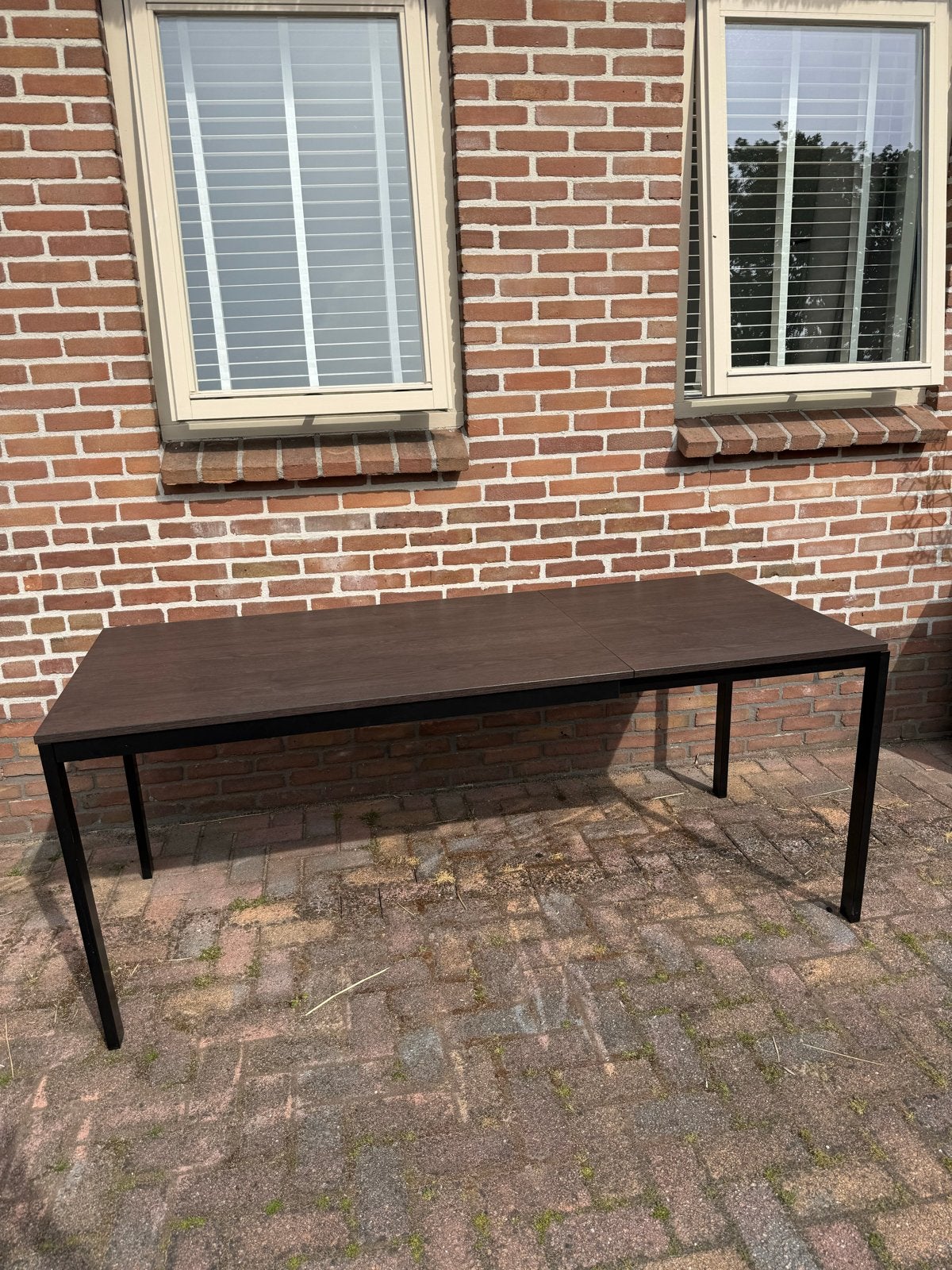 Uitschuifbare tafel Ikea, Ophalen, 50 tot 100 cm, Vijf personen of meer, 150 tot 200 cm