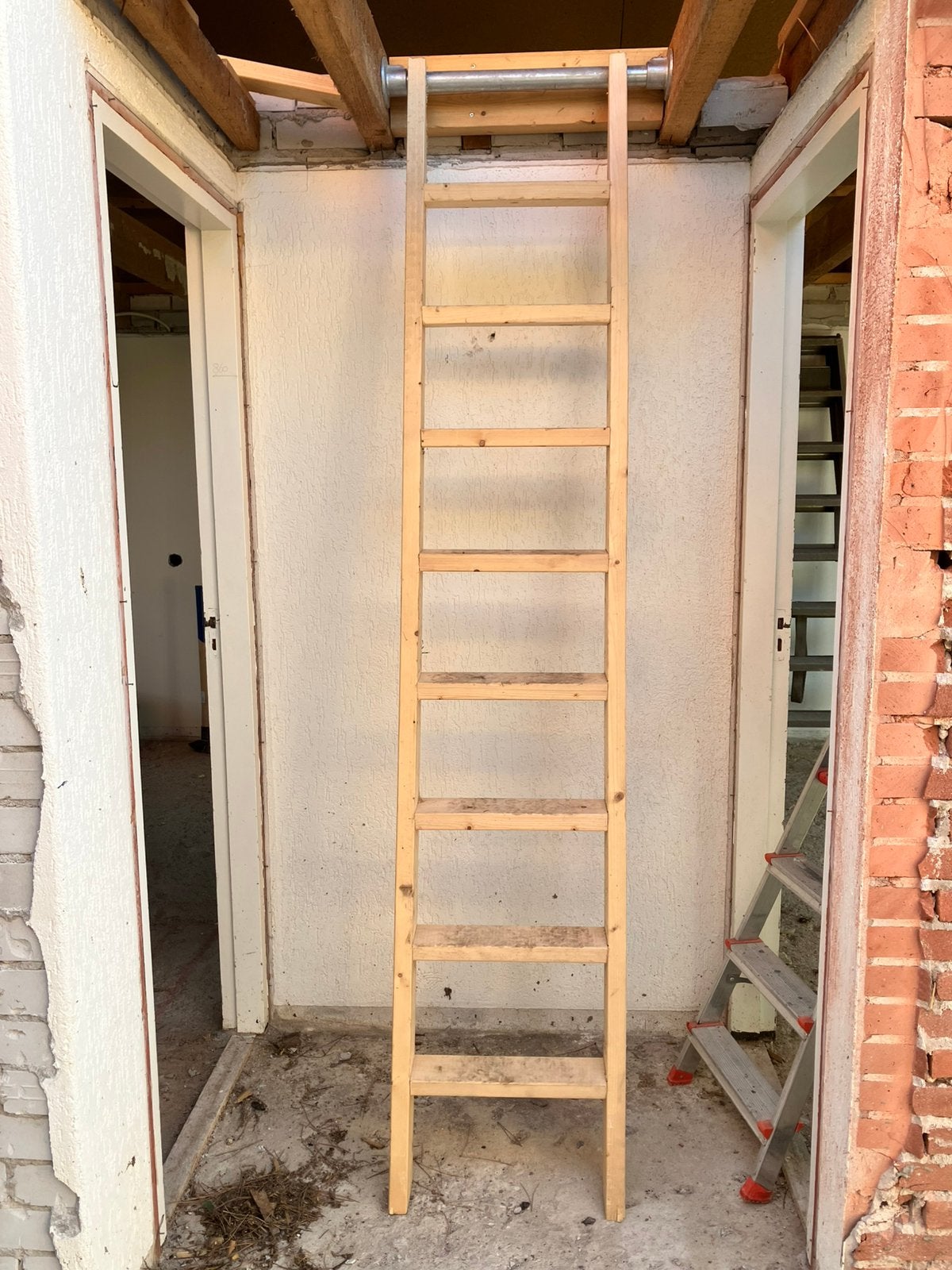 Ladder trap hout houten vlizotrap, Doe-het-zelf en Verbouw, Ladders en Trappen, Ophalen, Zo goed als nieuw, Ladder, 2 tot 4 meter