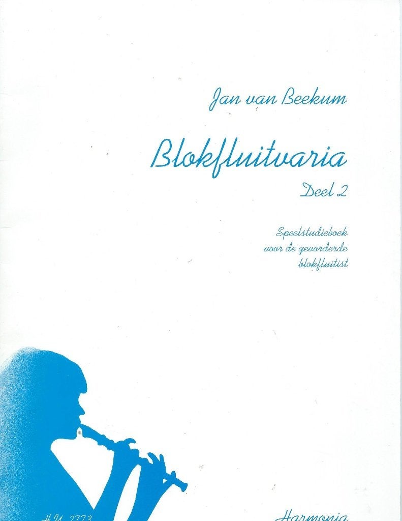 Blokfluitvaria Jan van Beekum (K), Verzenden, Les of Cursus, Zo goed als nieuw, Blokfluit