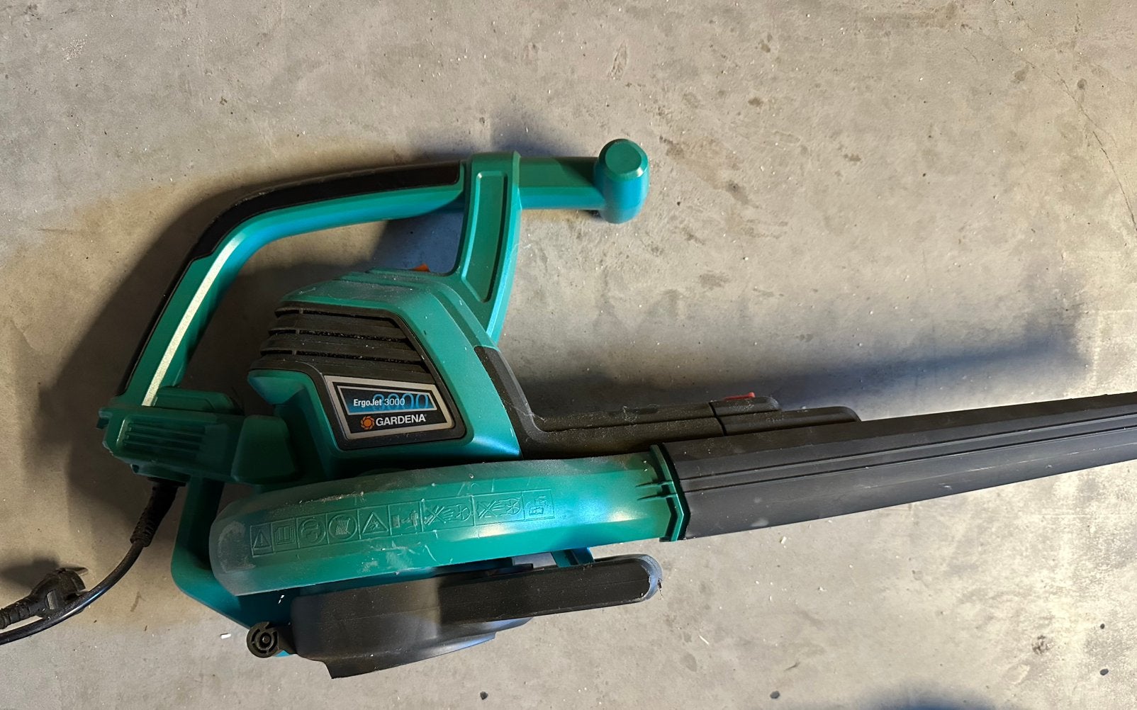 Bladblazer/zuiger Gardena Ergomix ErgoJet 3000, Ophalen, Gebruikt, Met opvangzak, Handgedragen