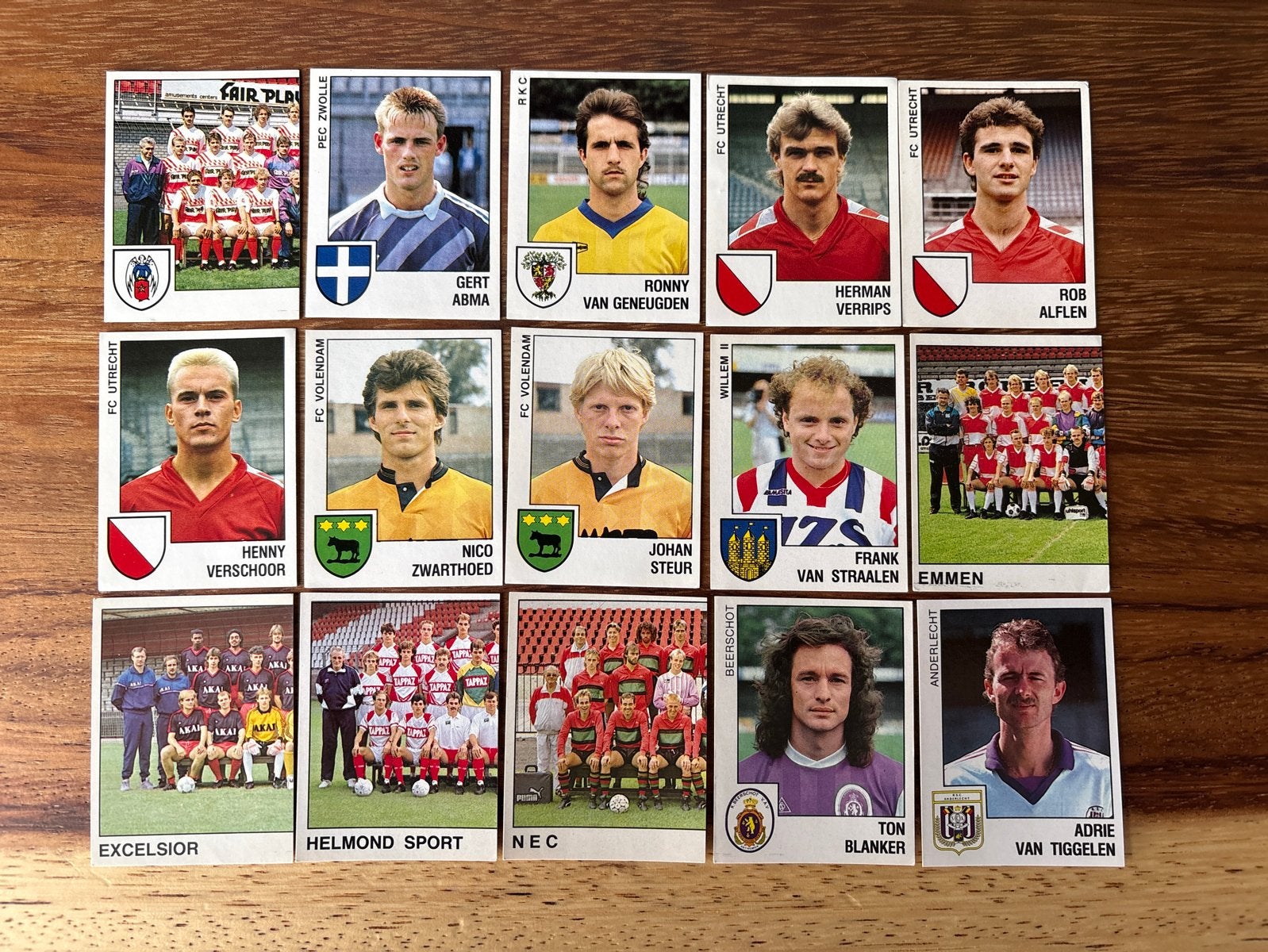 Panini Voetbal 1989 stickers - Diverse clubs en spelers, Ophalen of Verzenden, Gebruikt, Stickers en Plaatjes