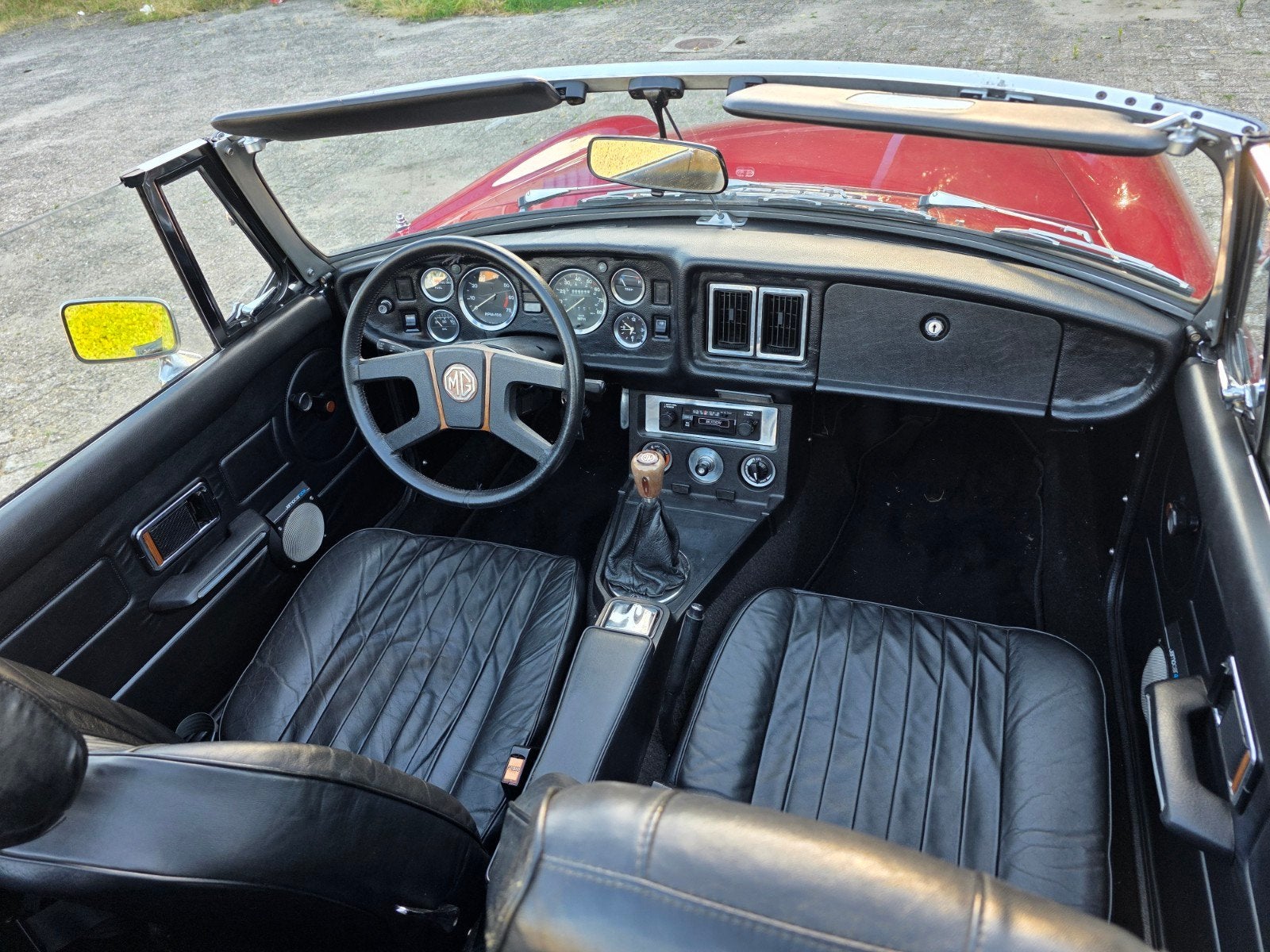 gerestaureerde MG B Roadster.1.8 Tourner 1980 Rood, foto 4