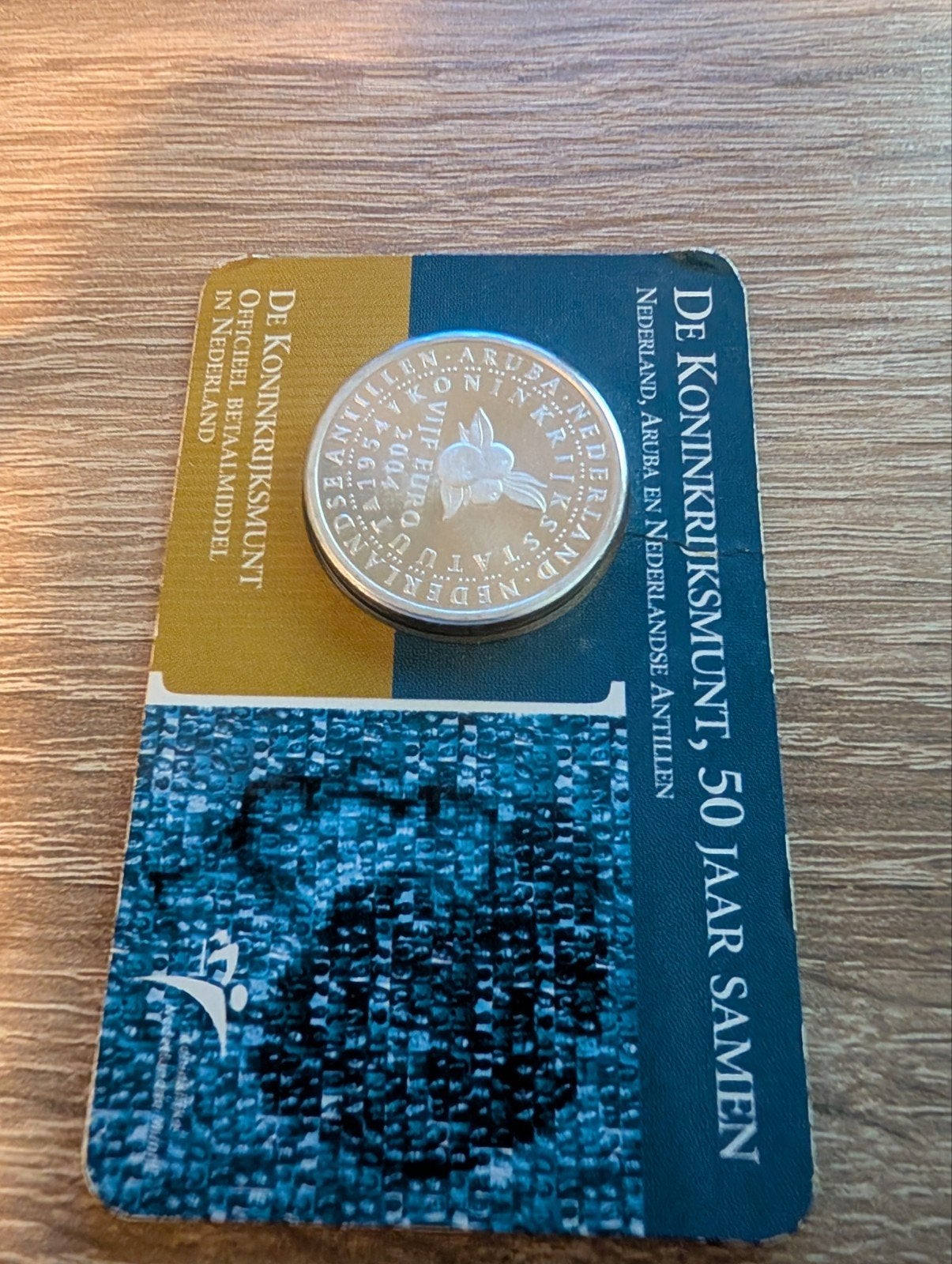 Zilveren €5 munt Koninkrijksmunt 50 jaar Samen, Postzegels en Munten, Munten | Nederland, Koningin Beatrix, Zilver, Euro's, Ophalen of Verzenden