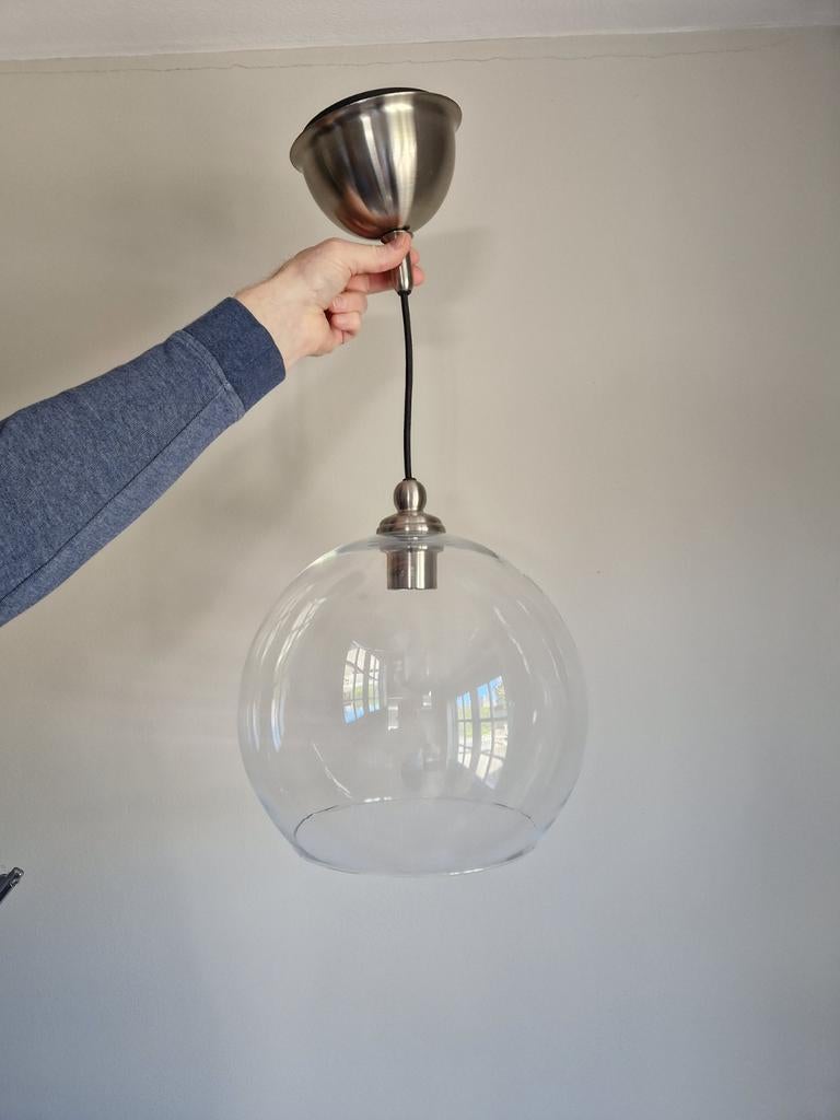 Ikea glazen plafondlamp, Huis en Inrichting, Ophalen, Zo goed als nieuw, Minder dan 50 cm
