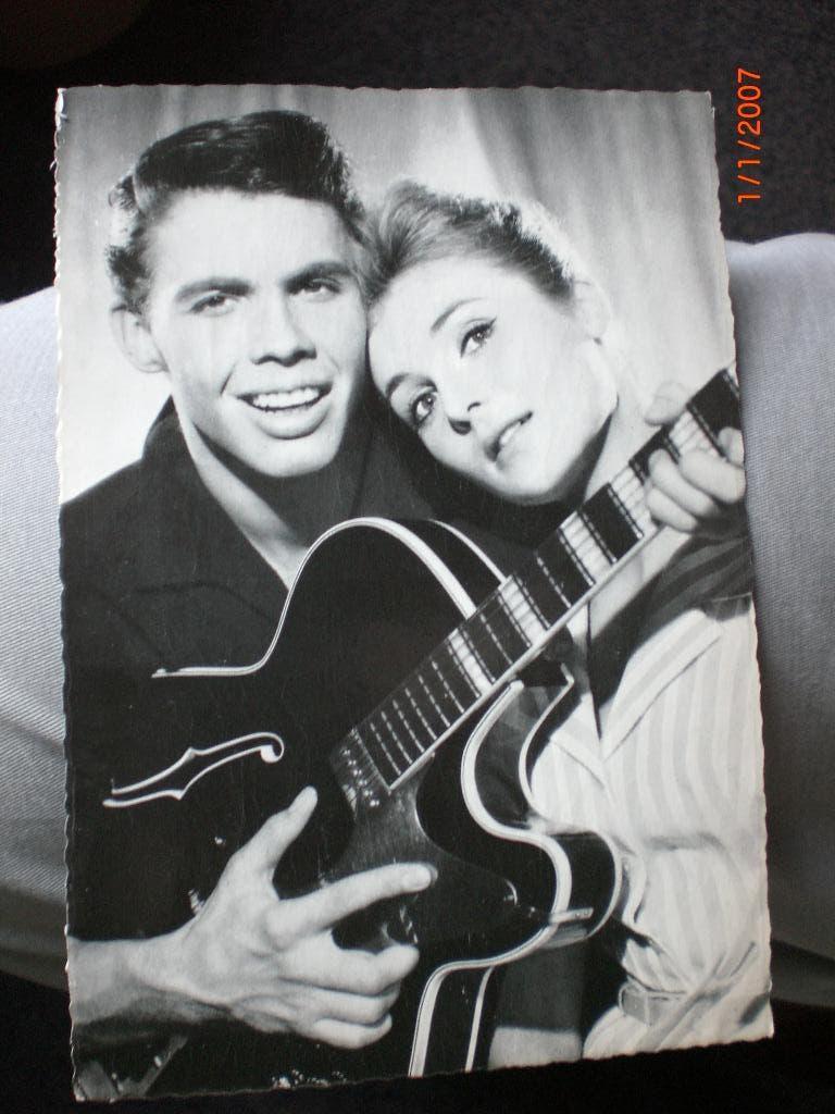 kaart Peter Kraus - Veronika Beyer, Ophalen of Verzenden, 1960 tot 1980, Ongelopen, Sterren en Beroemdheden