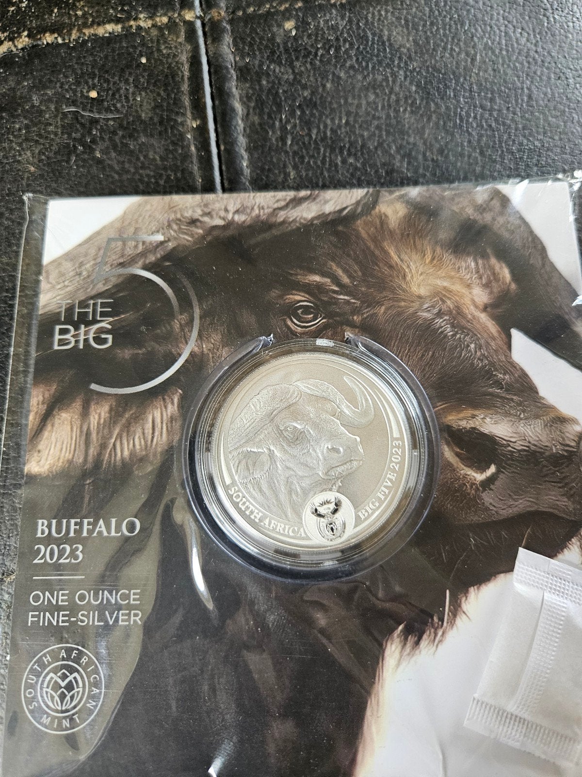 Zuid-Afrika Big Five Buffalo 2023 1 oz Zilveren Munt, Ophalen of Verzenden, Zuid-Azië, Losse munt, Zilver