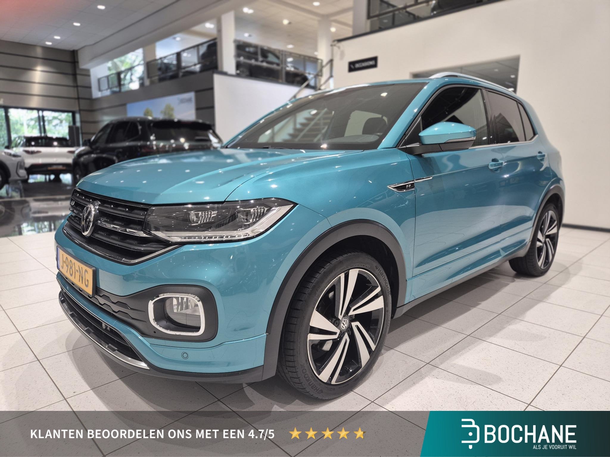 Volkswagen T-Cross 1.0 TSI R-Line Style | Trekhaak | Navigat, Auto's, Adaptive Cruise Control, Gebruikt, Euro 6, 116 pk