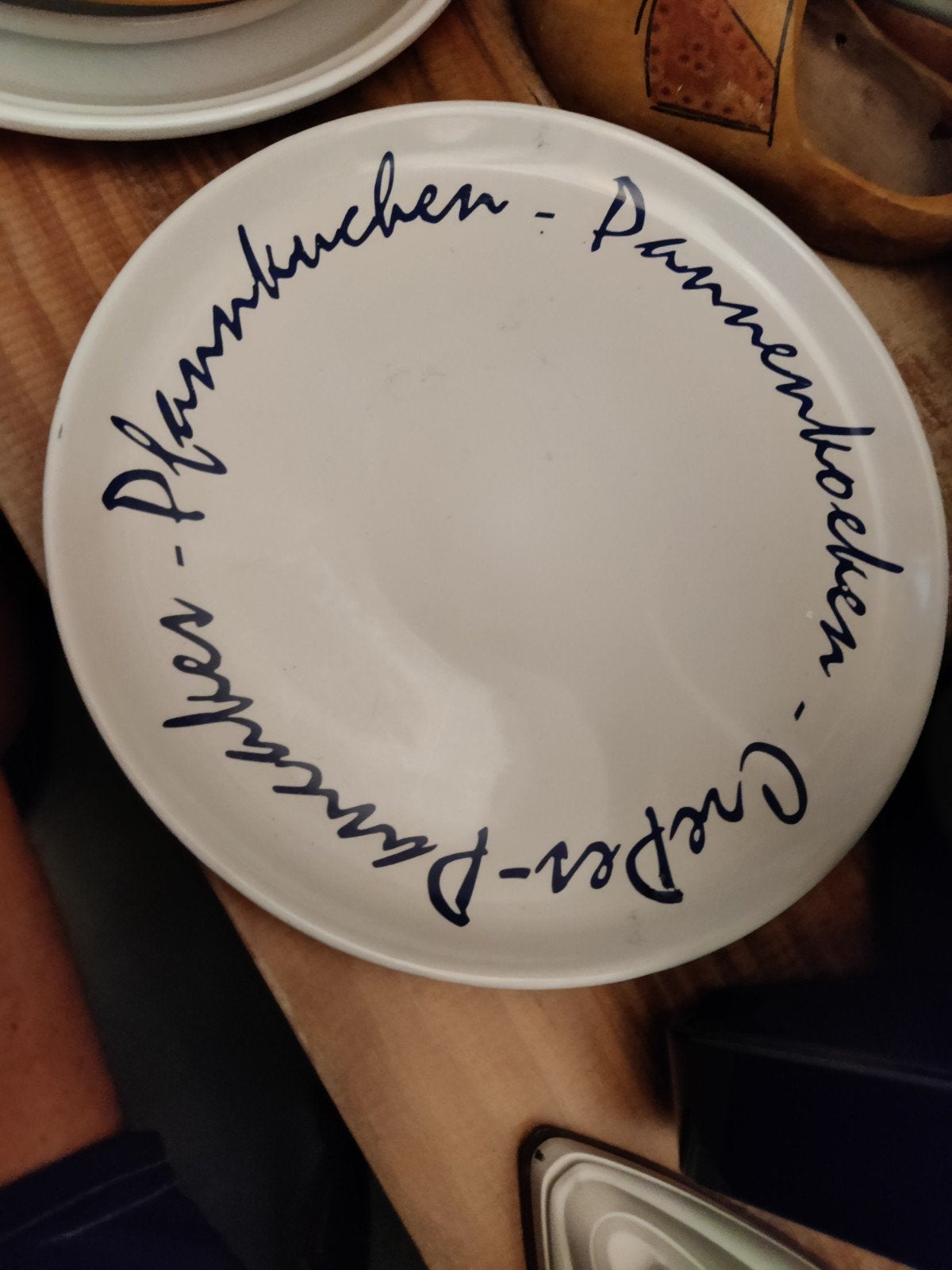 Wit bord met 'Pannenkoeken' opschrift, Ophalen of Verzenden