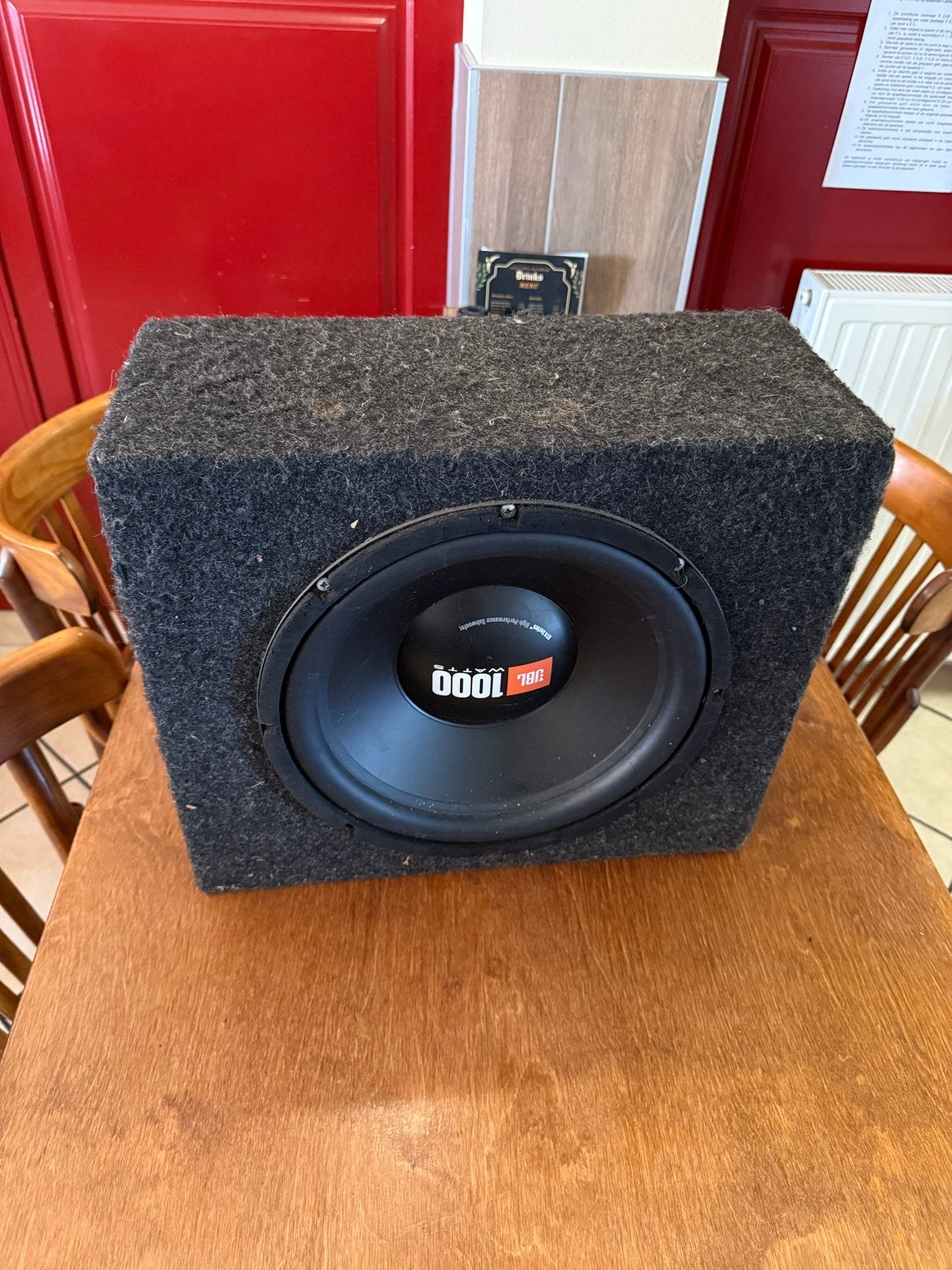 JBL 1000W Subwoofer met JBL GX-A3001 Versterker, Ophalen, Gebruikt