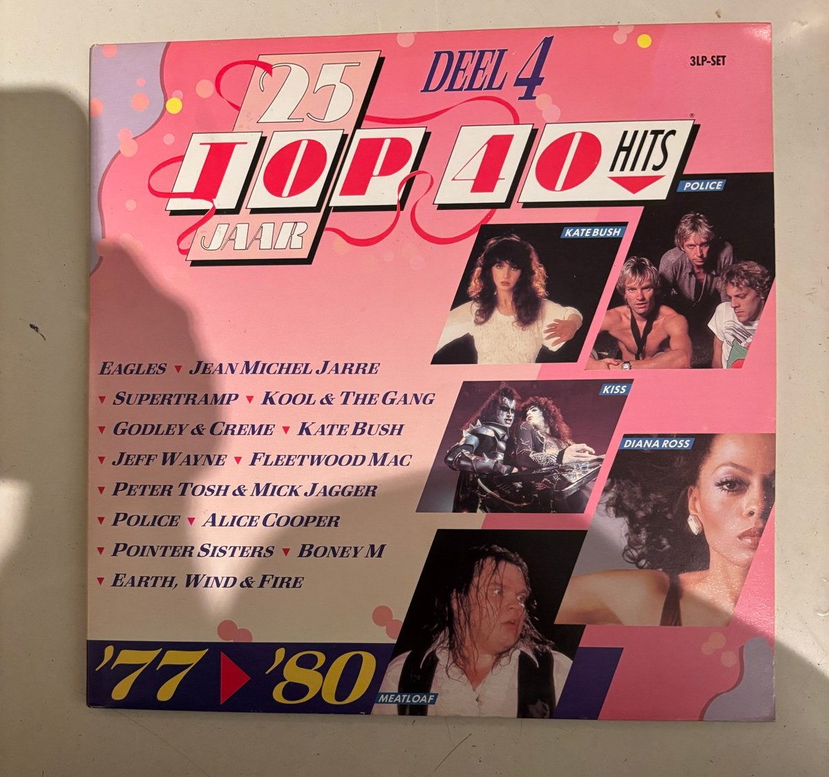 25 Jaar Top 40 Hits Deel 4 - 3LP Set (1977-1980), LP, Gebruikt, Pop, Ophalen of Verzenden