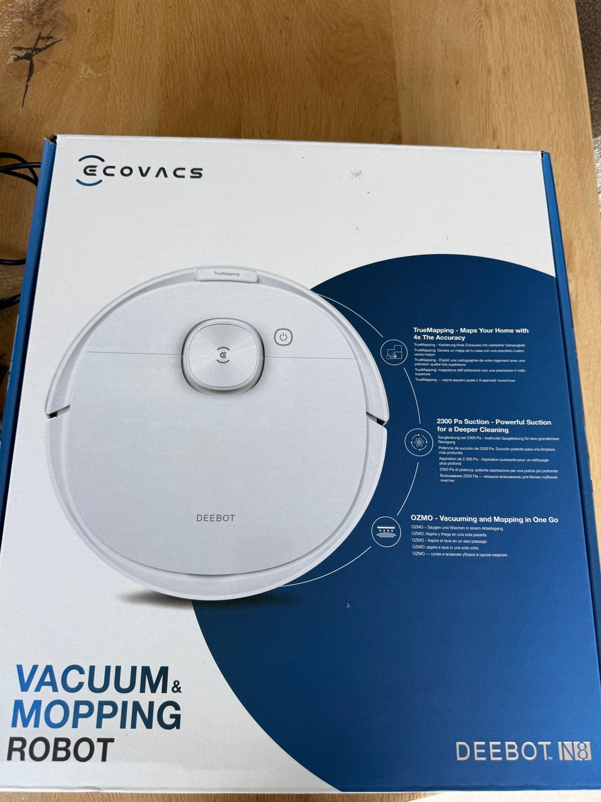 Ecovacs Deebot N8 Robotstofzuiger met dweilfunctie, Witgoed en Apparatuur, Stofzuigers, Ophalen, Gebruikt, Dweilfunctie, Ecovacs