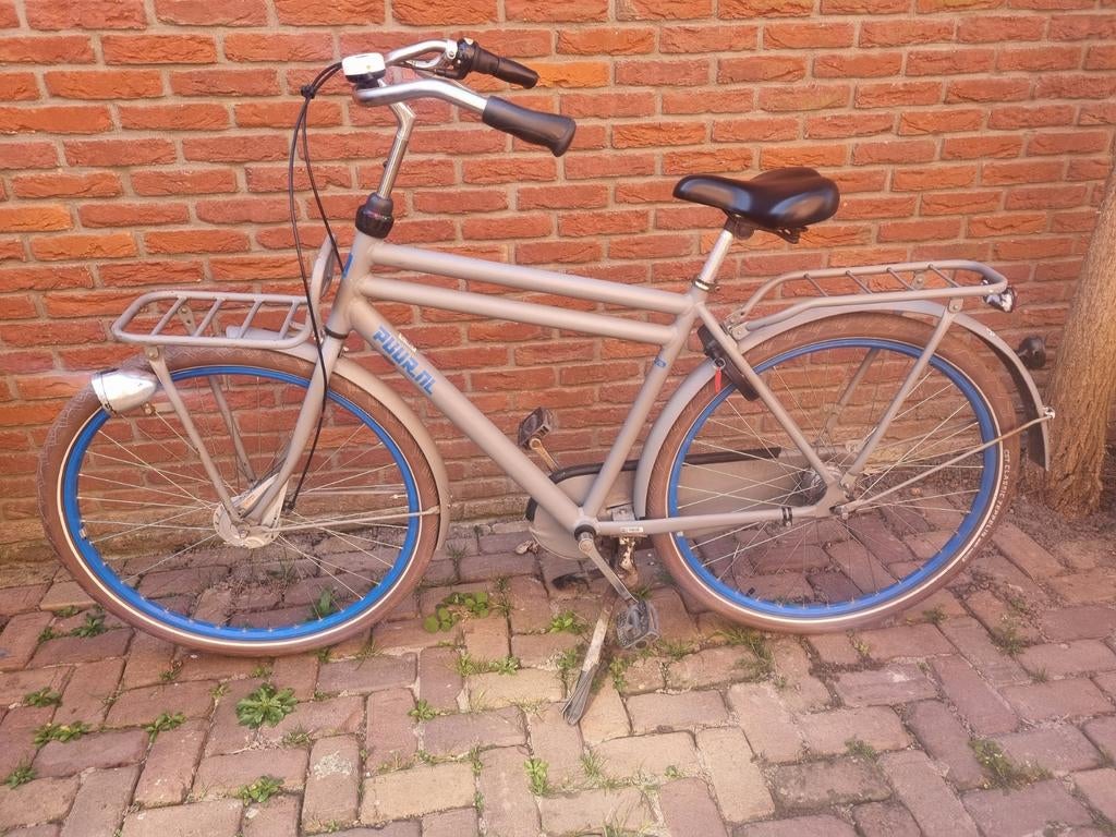 Gazelle Puur herenfiets stadsfiets transportfiets maat 54 cm, Fietsen en Brommers, Fietsen | Heren | Herenfietsen, Ophalen, Gebruikt