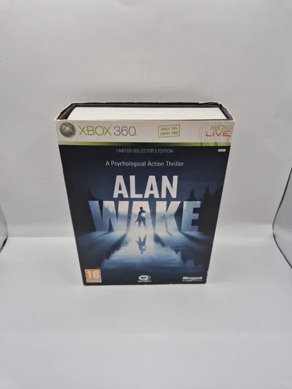 Alan Wake Limited Collector's Edition Xbox 360, Gebruikt, Ophalen of Verzenden, Vanaf 16 jaar, Microsoft Corporation One Microsoft Way Redmond, WA 98052-6399 United States of America (Verenigde Staten) 📞 Telefoon: +1 425-882-8080 support@microsoft.com