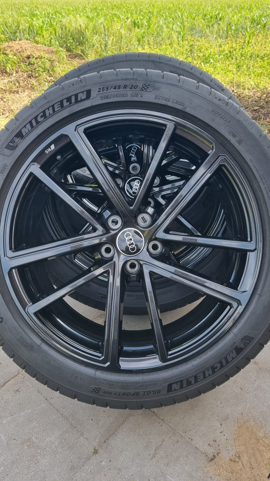 20 INCH AUDI Q5 SQ5 ZWARTEN VELGEN -ZOMERBANDEN, Auto-onderdelen, Banden en Velgen, Ophalen, 255 mm, Banden en Velgen, Nieuw