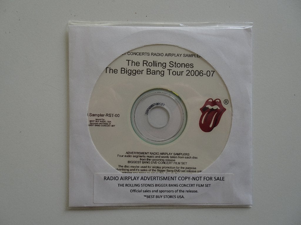 Rolling Stones The Bigger Bang Tour sampler! Uniek!, Ophalen of Verzenden, Nieuw in verpakking, Poprock