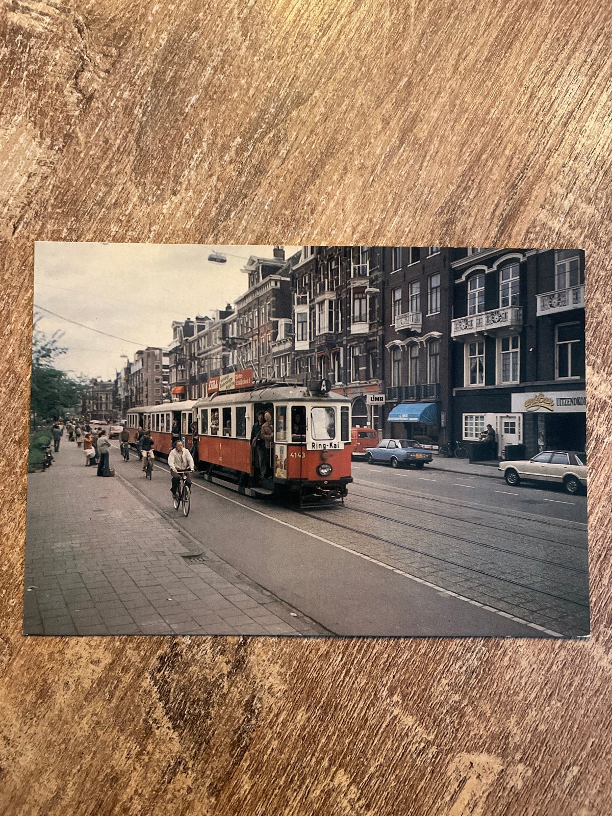 Ansichtkaart: Elektrische Museumtramlijn Amsterdam 1981, Ophalen of Verzenden, 1980 tot heden, Ongelopen, Noord-Holland