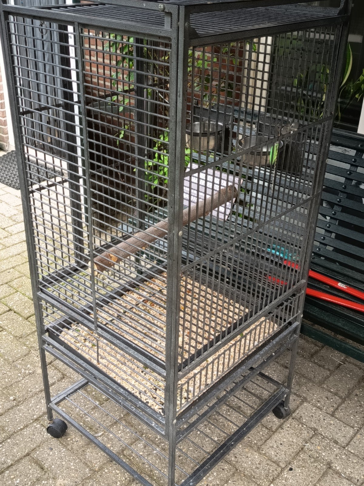 pagaaienkooi gebruikt € 55.00, Ophalen of Verzenden, Metaal, Vogelkooi