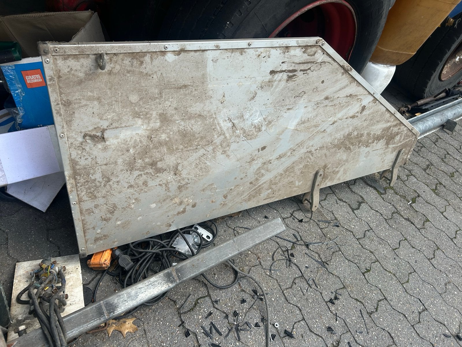 Aluminium hengstenschot tussenschot paardentrailer, Ophalen of Verzenden, Zo goed als nieuw