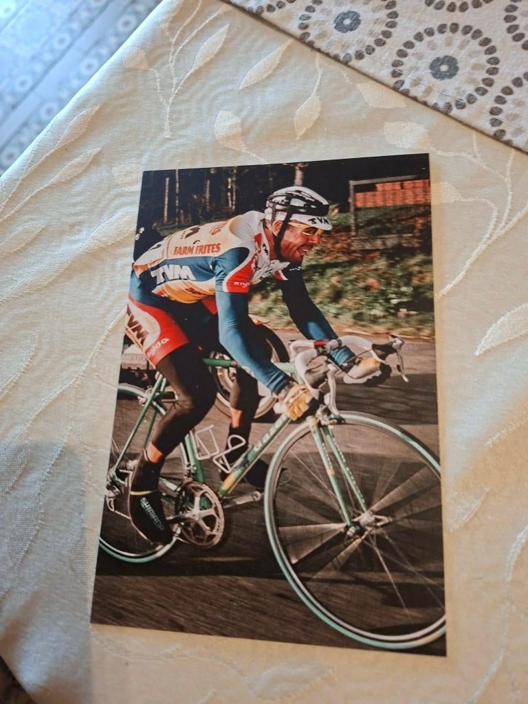 Foto (Repro) Peter Van Petegem / TVM-Farm Frites, Verzenden, Zo goed als nieuw, Overige sporten, Poster, Plaatje of Sticker
