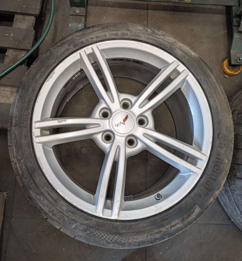 Chevrolet Corvette C6 set 18+19"wielen 2005-2013, Gebruikt, Info@gm.com, Banden en Velgen, Ophalen of Verzenden