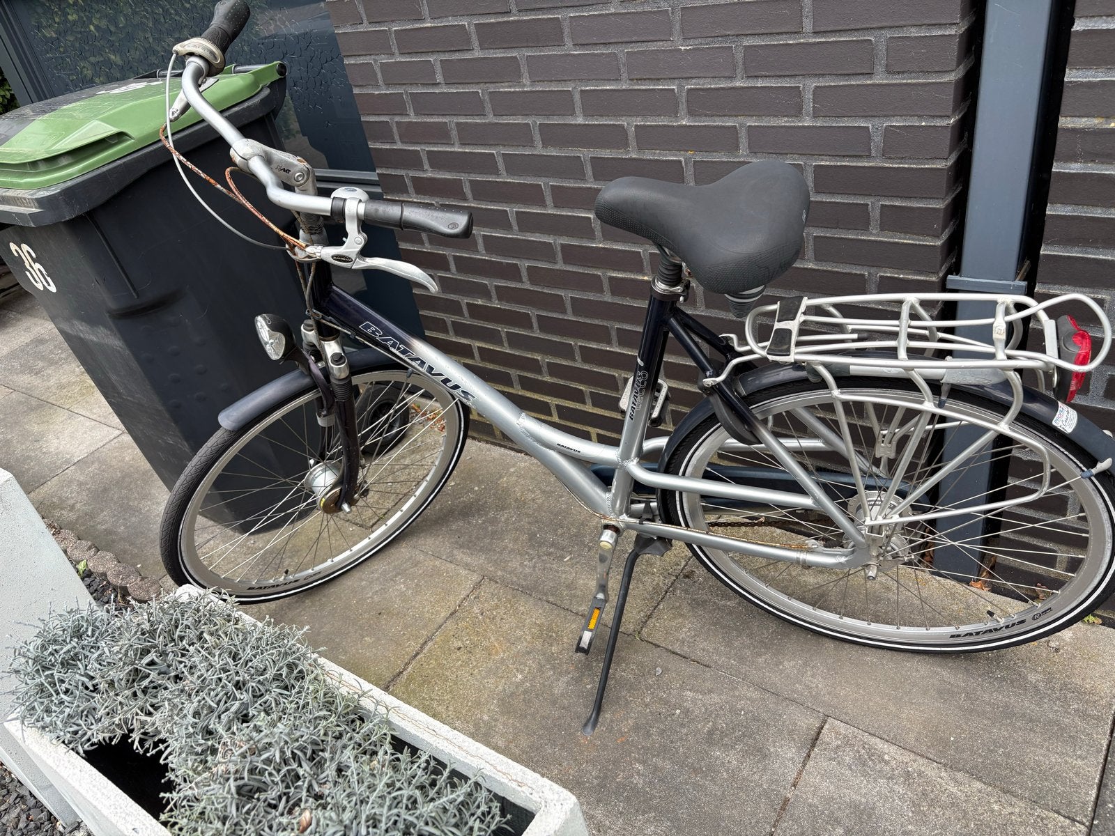 Batavus Damesfiets met 7 versnellingen en trommelremmen, Ophalen, Gebruikt, Versnellingen, Batavus