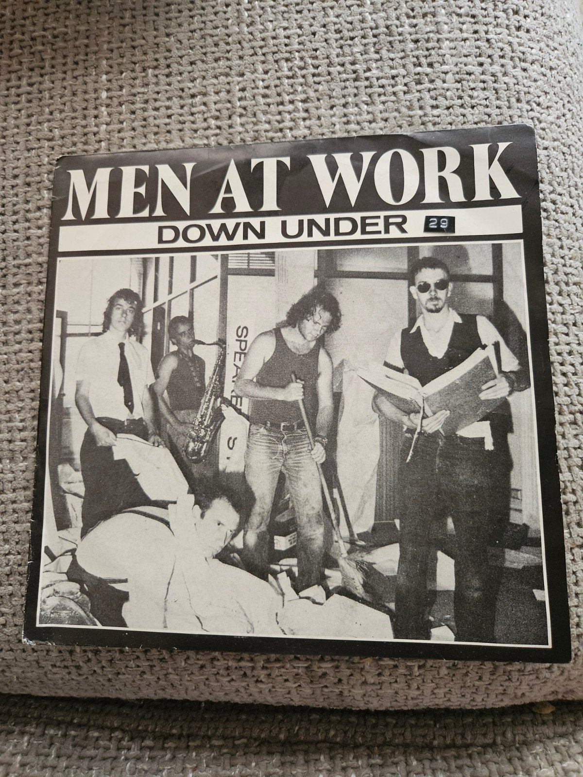 Men At Work - Down Under (Vinyl Single), Gebruikt, 7 inch, Ophalen of Verzenden, Pop