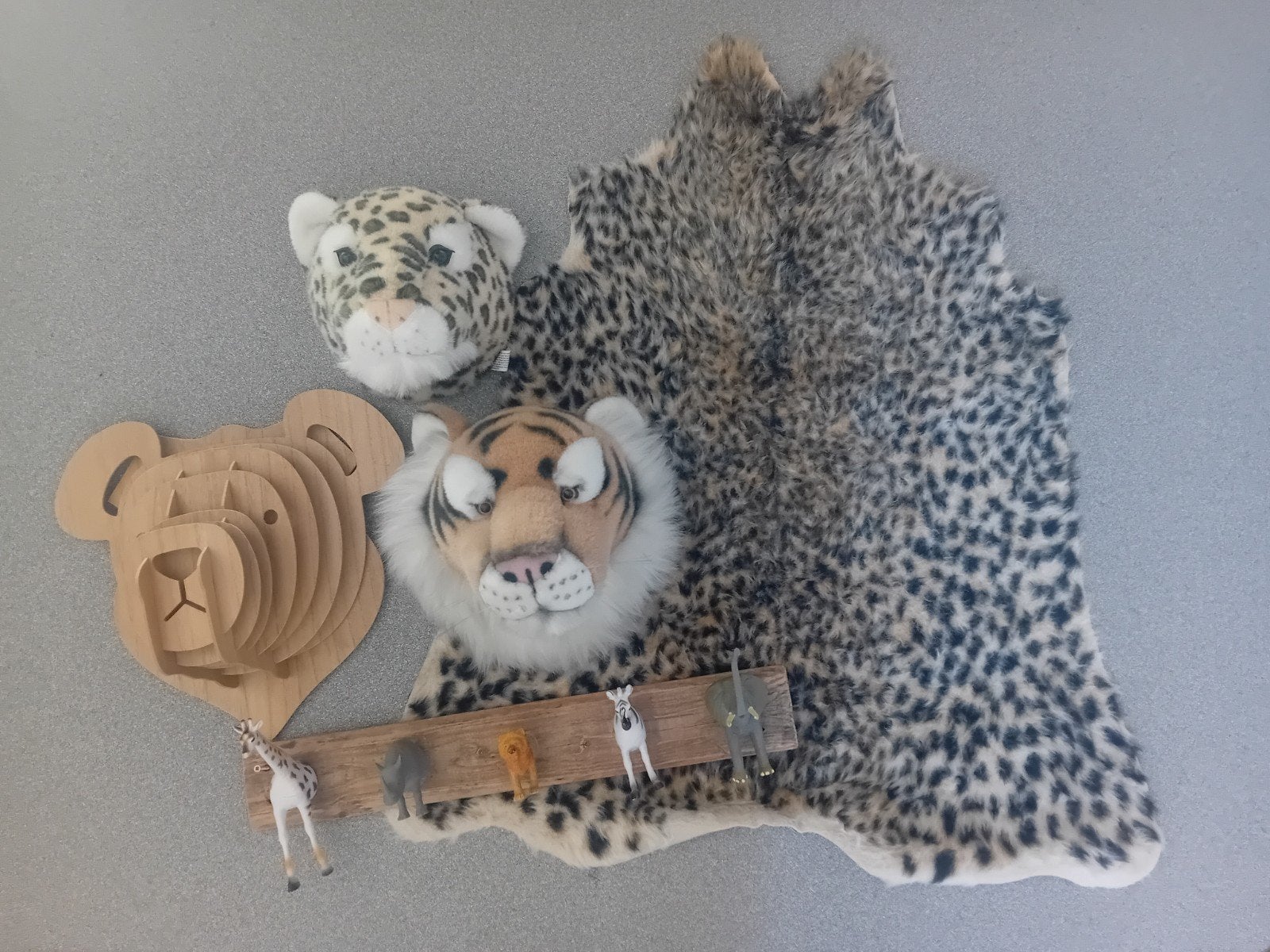 Jungle kinderkamer decoratie, Ophalen, Zo goed als nieuw, Handgemaakt, Wanddecoratie