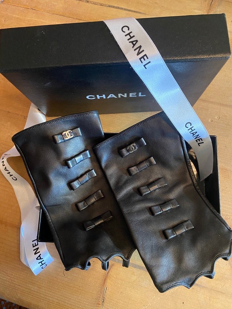 Chanel leren handschoenen, Kleding | Dames, Mutsen, Sjaals en Handschoenen, Zo goed als nieuw, Handschoenen, Chanel, Ophalen