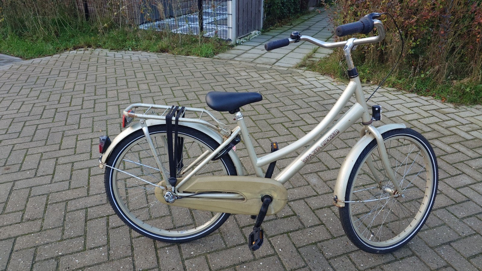 Sparta pick up 24 inch meisjes fiets 3 versnellingen, goud, Terugtraprem, Sparta, Versnellingen, Ophalen of Verzenden