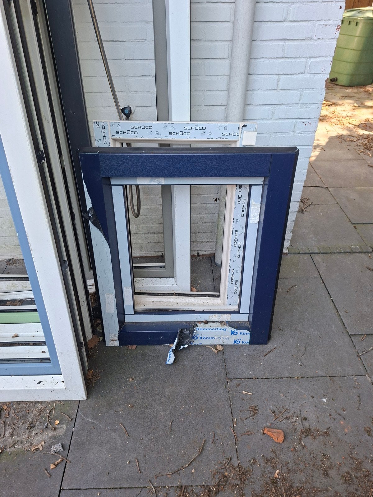 Schüco Gevelraam - Nieuw, Blauw/Wit, Gevelraam of Ruit, 80 tot 120 cm, 80 tot 120 cm, Nieuw