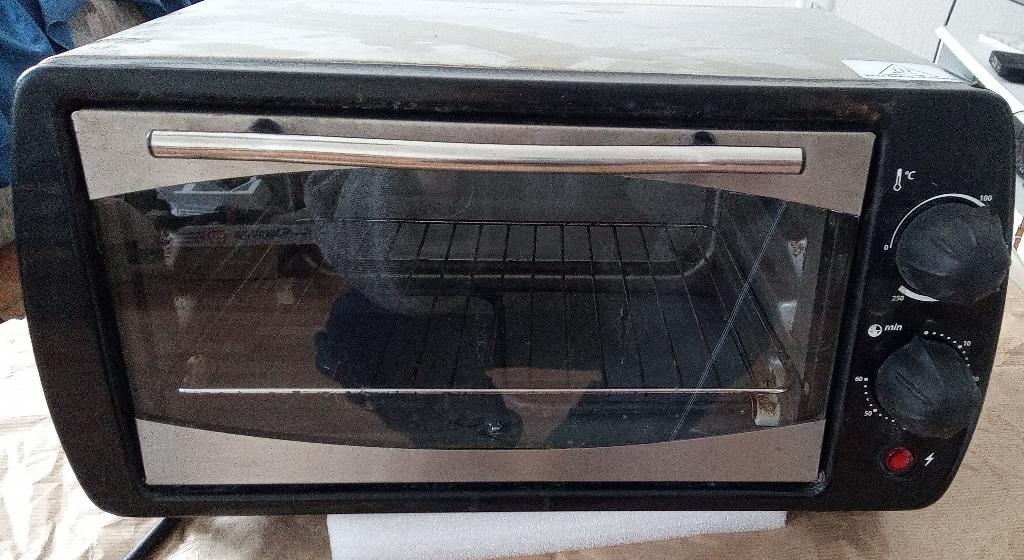 Electrische oven RVS, Minder dan 45 cm, Hete lucht, Ophalen of Verzenden, Gebruikt