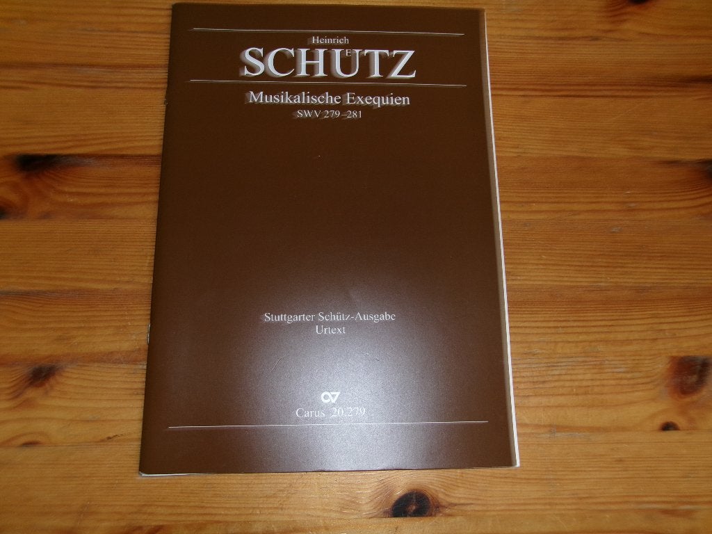 Heinrich Schutz - Musikalische Exequien, Gebruikt, Piano, Klassiek, Ophalen of Verzenden