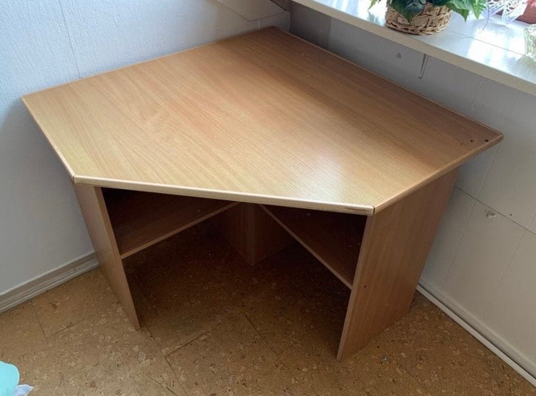 Hoekbureau, Huis en Inrichting, Ophalen, Opbergruimte, Gebruikt, Hout