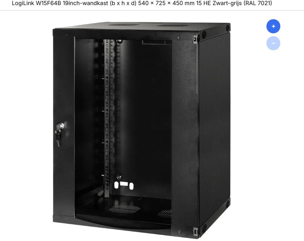 LogiLink Patchkast W15F64B 19inch-wandkast, Ophalen, Nieuw, Overige merken, Overige typen