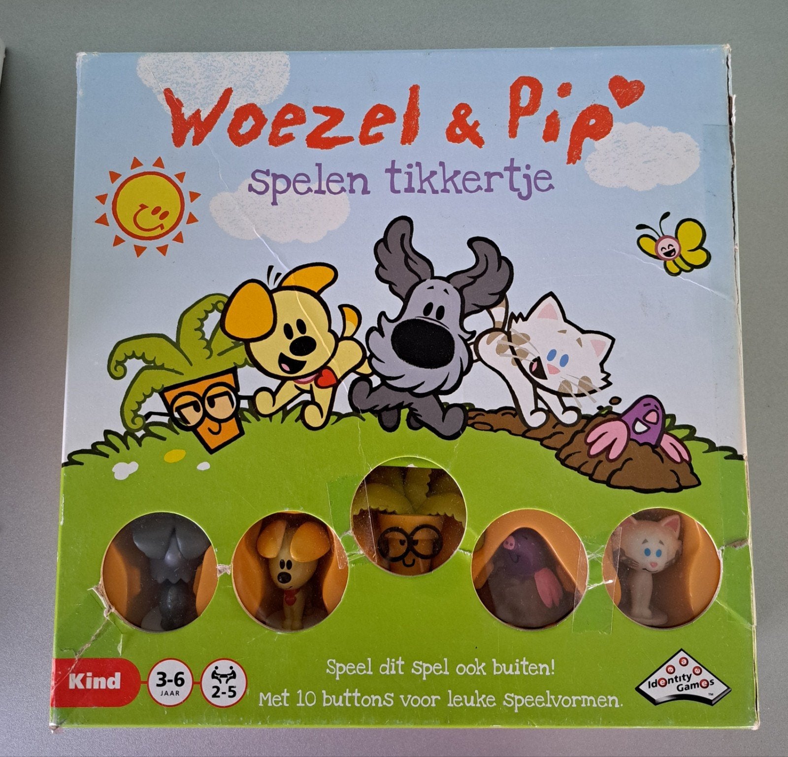 Woezel en Pip spelen Tikkertje,spel, Ophalen, Zo goed als nieuw