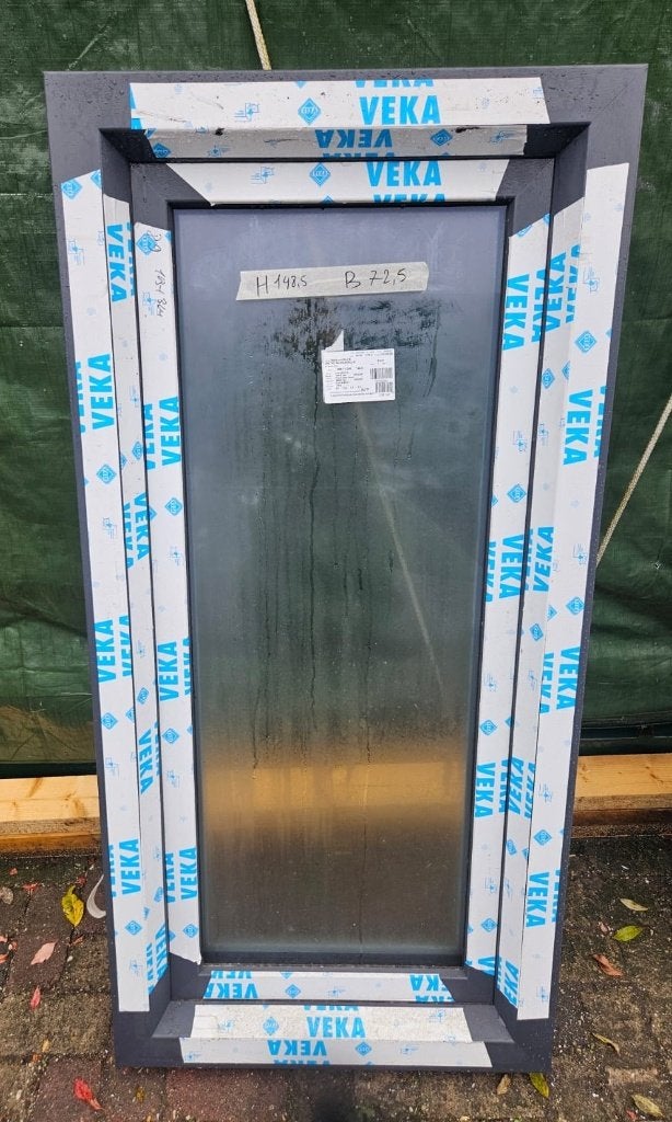 Raamkozijn draaikiep NIEUW! profiel VEKA antracietgrijs wit, Ophalen, Kunststof, Minder dan 75 cm, Raamkozijn