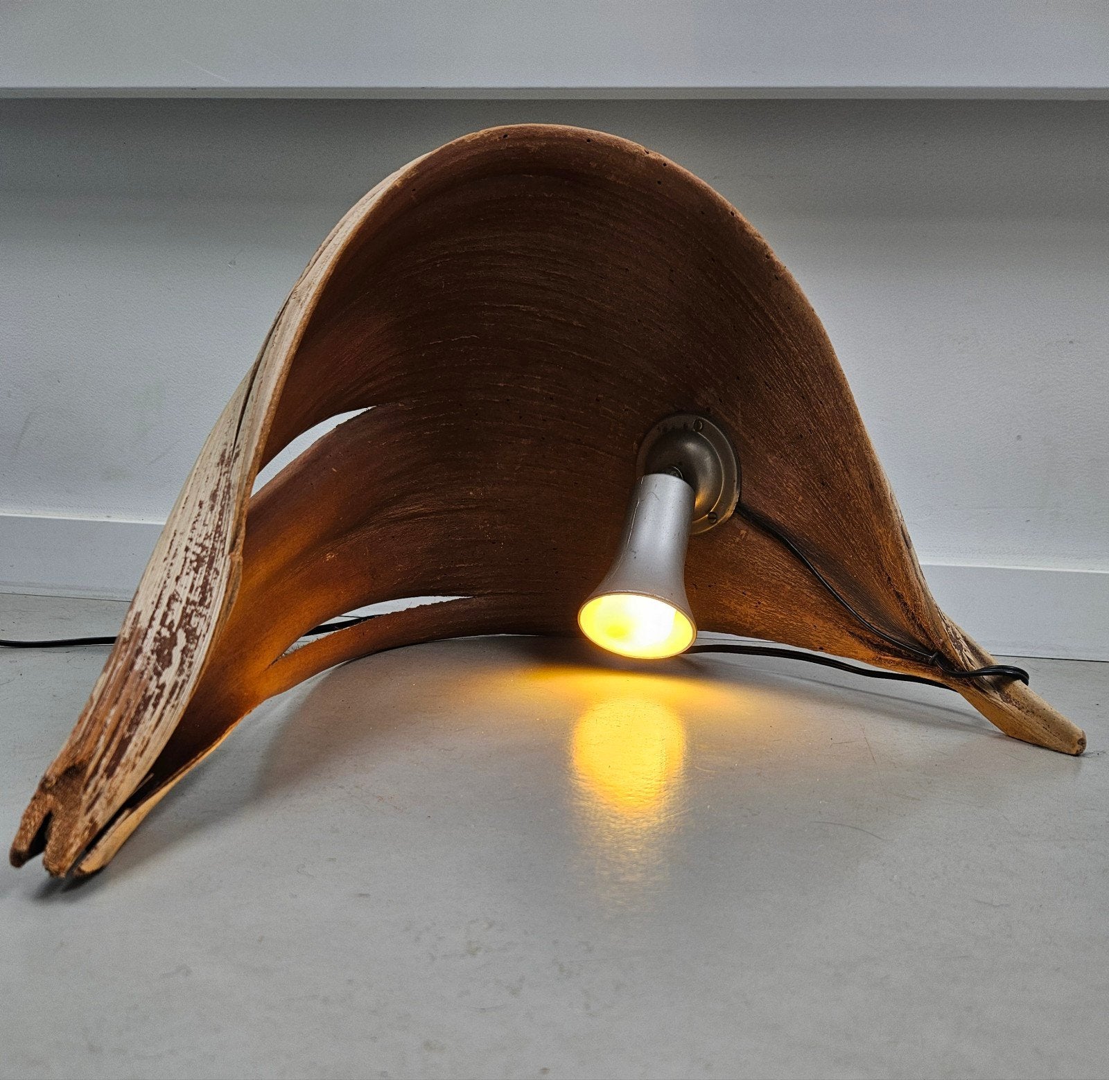 Vintage Tafellamp Bananenblad, Ophalen of Verzenden, Vintage