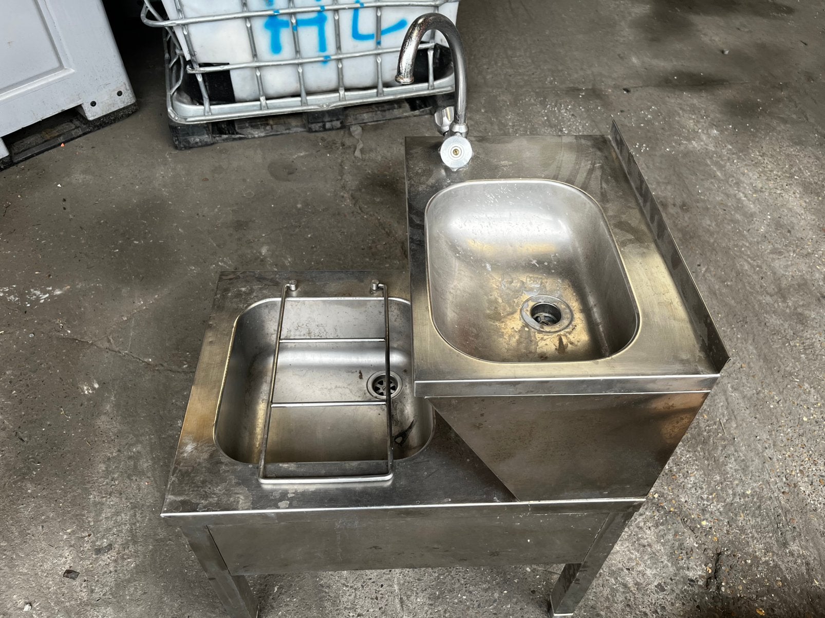 Spoel/wasunit vna RVS, Ophalen, 50 tot 100 cm, Zo goed als nieuw, Minder dan 100 cm