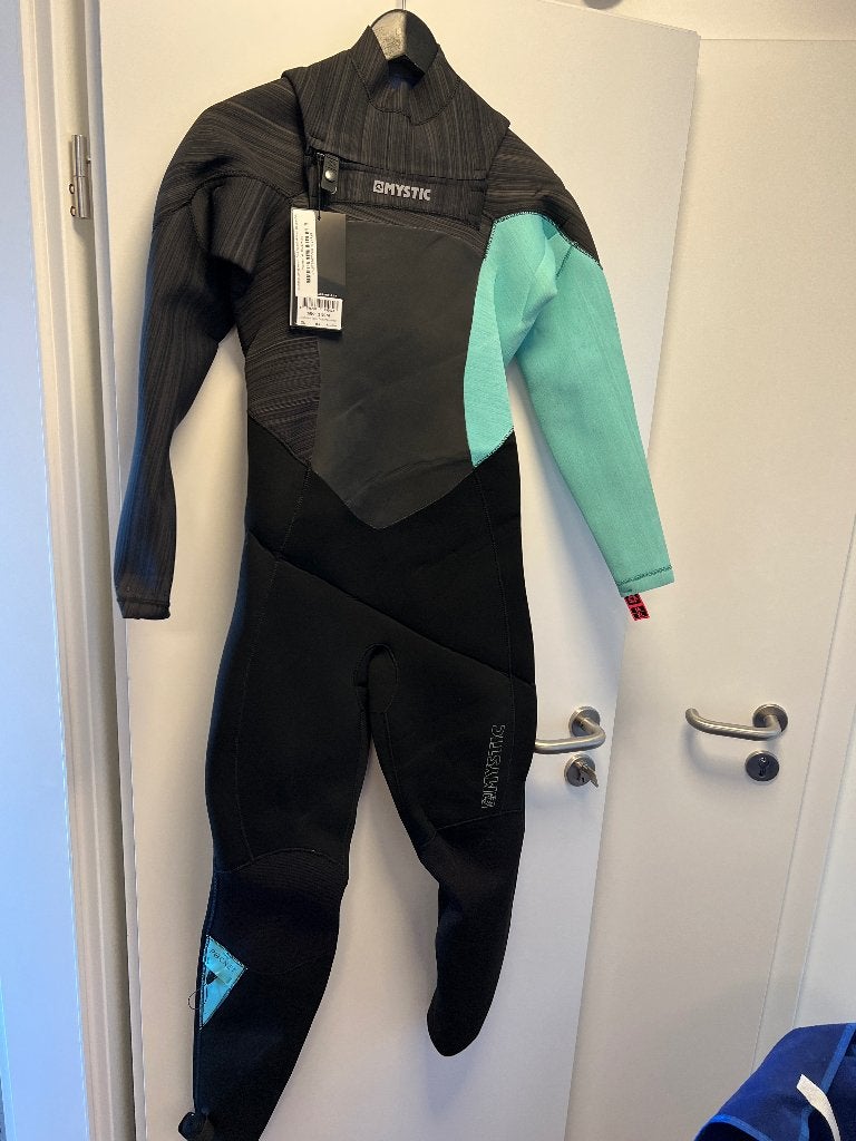 NIEUW Mystic Diva 4/3mm Wetsuit Dames XL Black/Mint, Wetsuit, Verzenden, Nieuw, Mystic