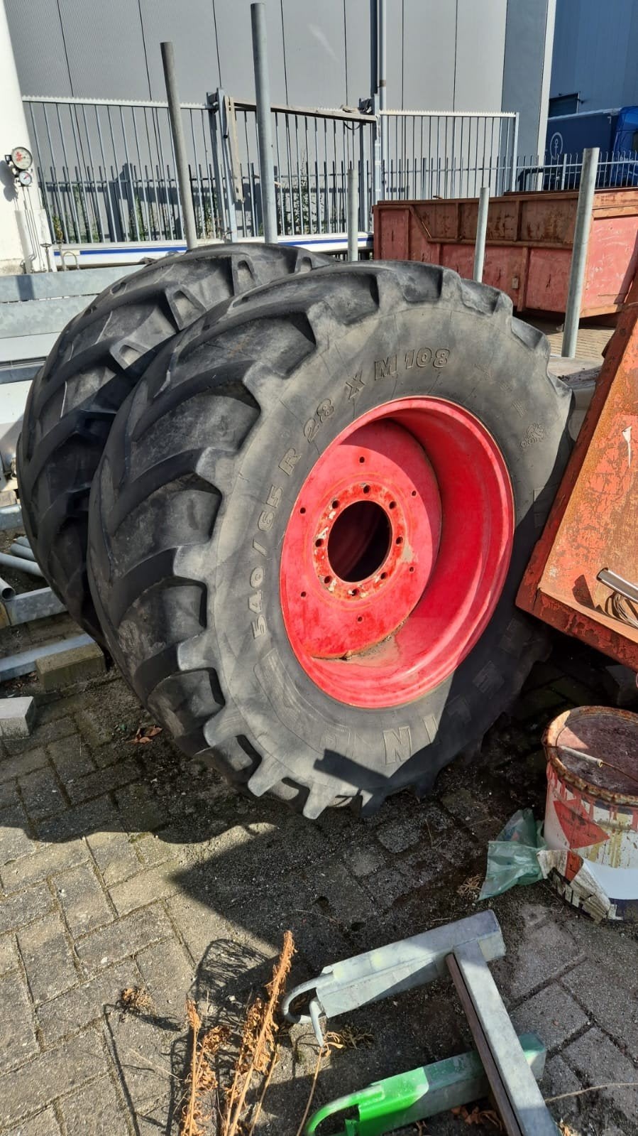 Trekker voorbanden 540/65 R28 met velgen (Fendt 512), Ophalen of Verzenden, Gebruikt