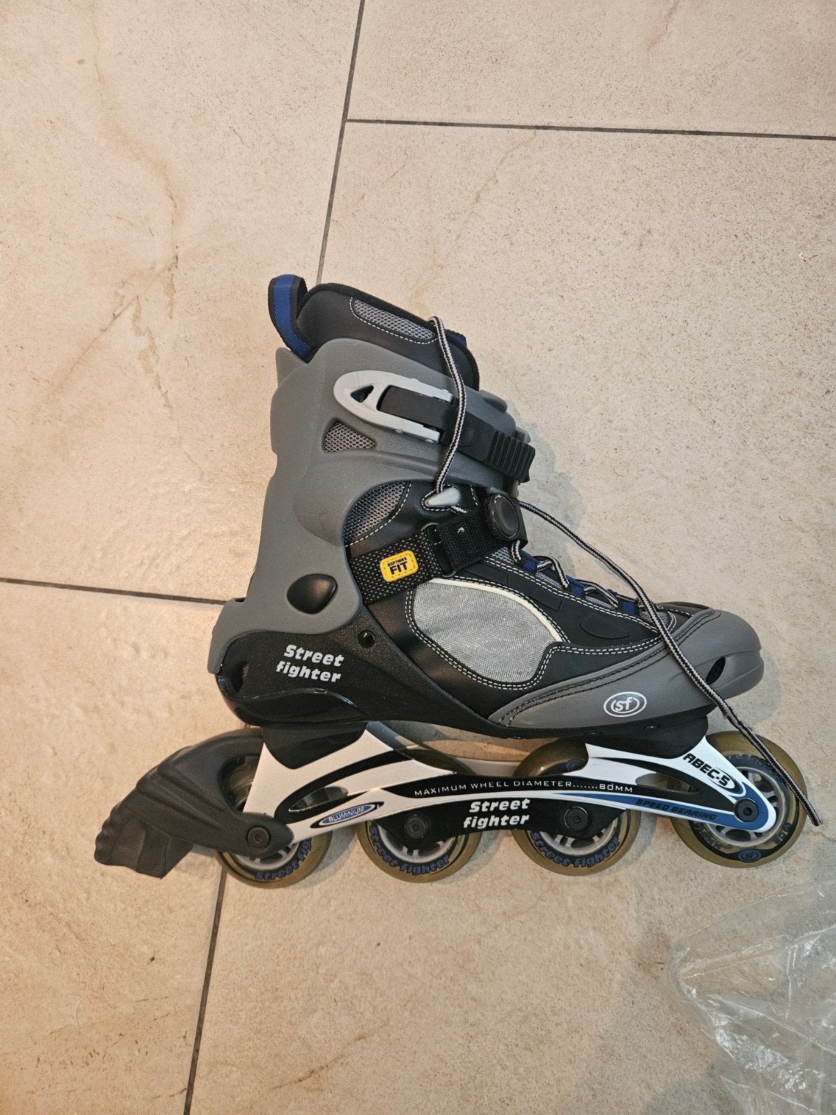 Street Fighter SF351 Inline Skates Maat 43 met Bescherming, Overige merken, Heren, Ophalen of Verzenden, Zo goed als nieuw