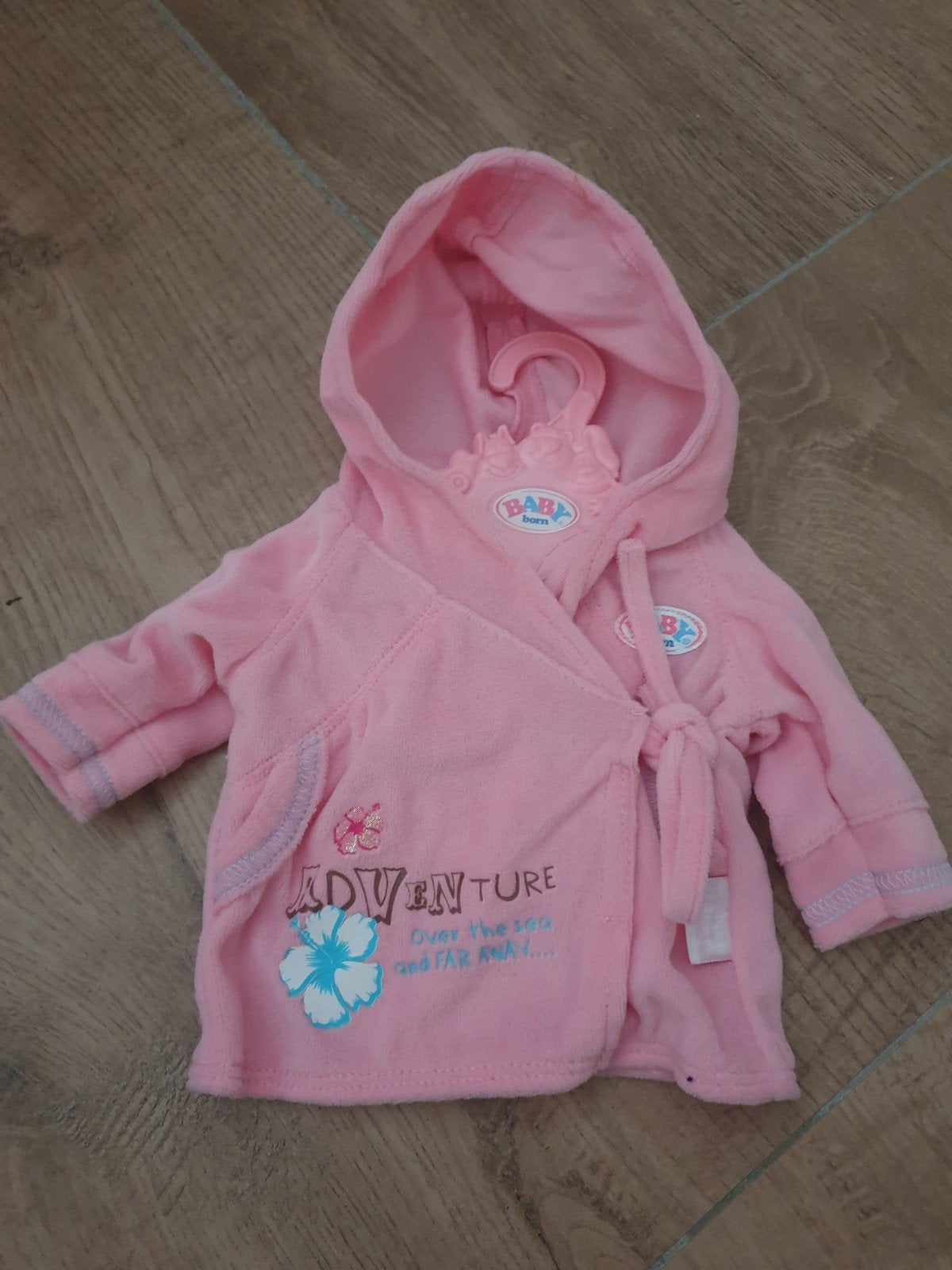 Baby Born badjas roze met hanger, Kinderen en Baby's, Speelgoed | Poppen, Ophalen of Verzenden, Nieuw, Babypop